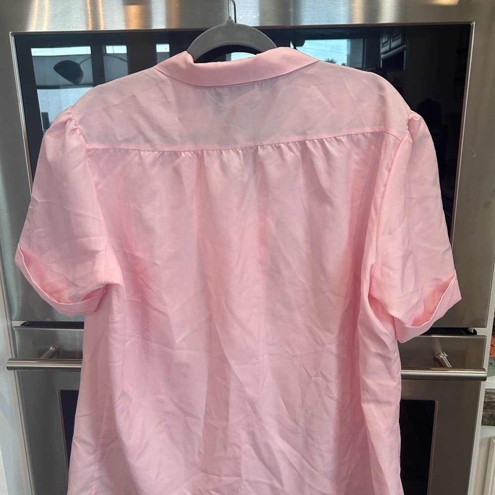 VINTAGE Rhapsody Pajama Top, no size tag, L? A few loose threads/GUC - Picture 5 of 8